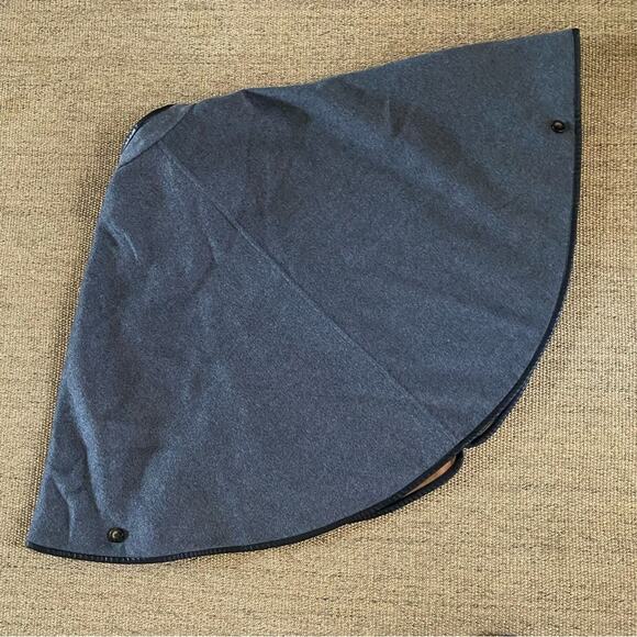 NWT (Small Flaw) J McLaughlin $345 Camel / Gray Wool Reversible Sawyer Cape XS-S - Picture 8 of 16